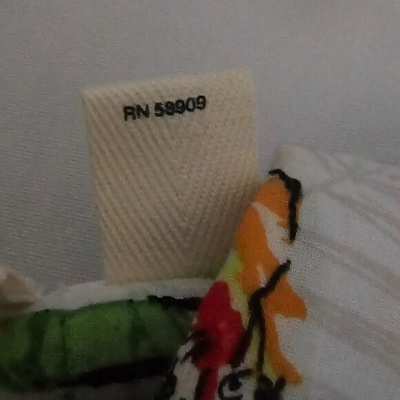 Westbound Petites Tropical Parrot Print Button-Up Short Sleeve Shirt Size PS - Picture 8 of 10